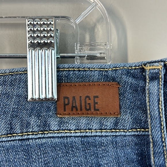 Paige Distressed Jimmy Jimmy Low Rise Rolled Hem Jean Shoes Size 29 - Picture 7 of 11